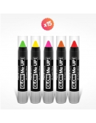 5 crayons maquillage FLUO