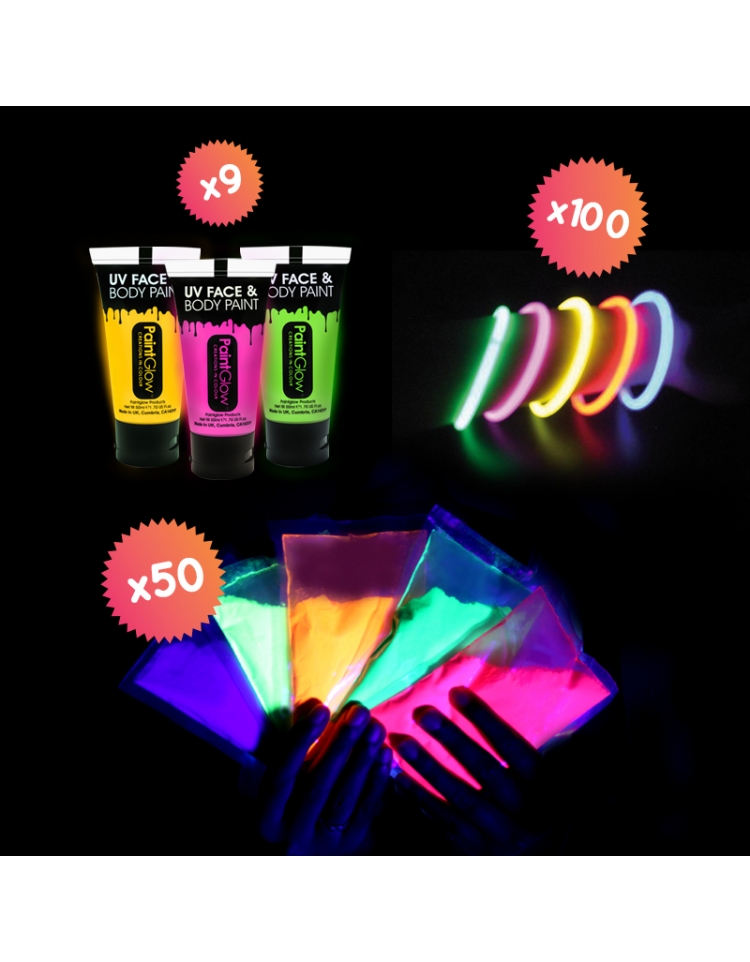 PACK HOLI FLUO PARTY PER 100 PERSONE