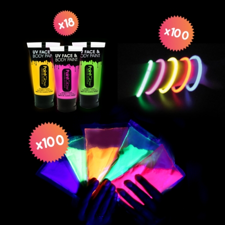 PACK HOLI FLUO PARTY PER 100 PERSONE